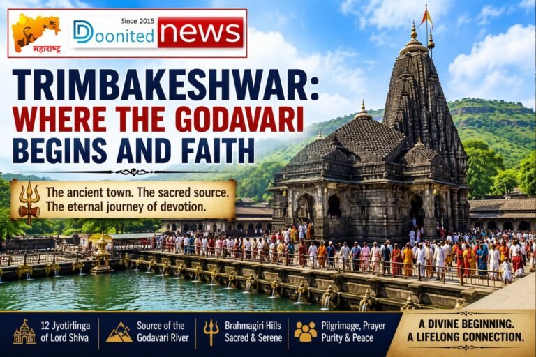Trimbakeshwar: Where the Godavari Begins and Faith Finds Its Source Trimbakeshwar: Where the Godavari Begins and Faith