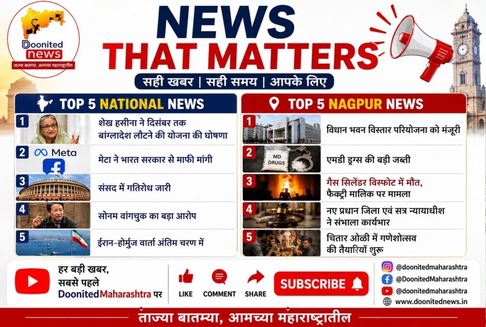 NEWS THAT MATTERS | Top 5 National News + Top 5 Nagpur News Today